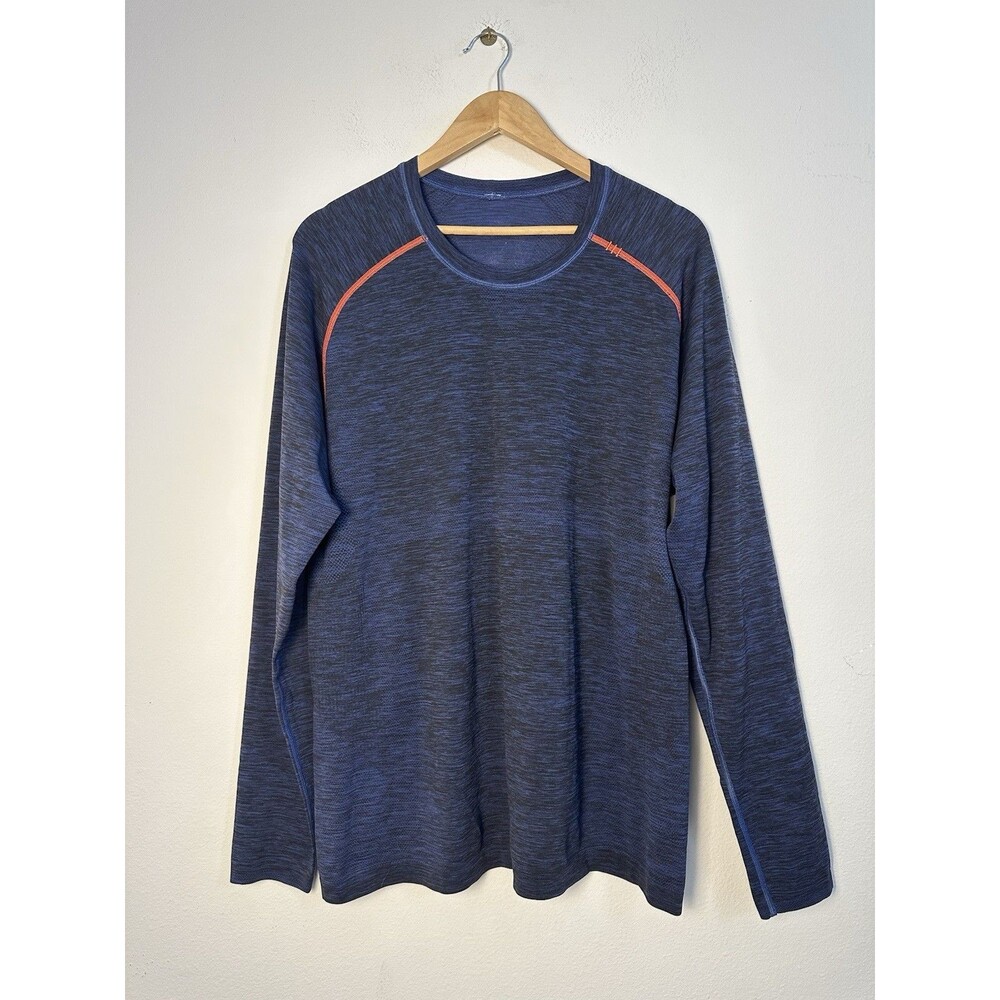 Lululemon Metal Vent Tech Long Sleeve Shirt Men's Size XL Indigo Blue